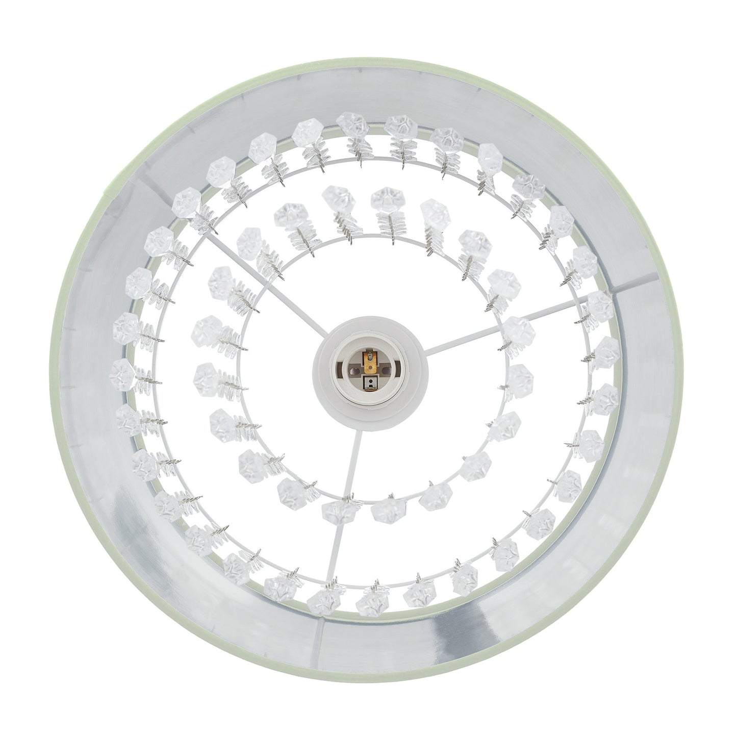 Hanging lamp Fabric with crystals