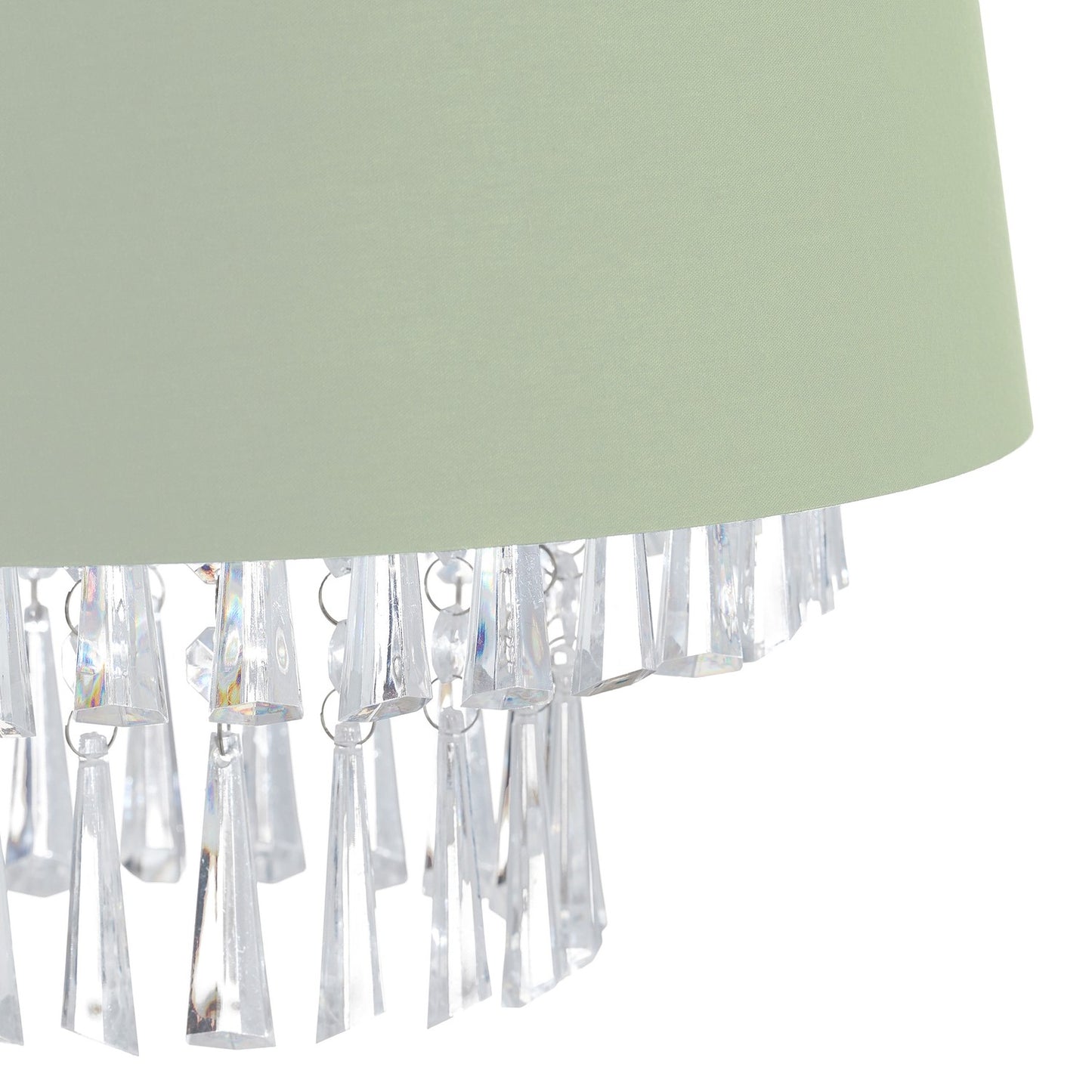 Hanging lamp Fabric with crystals