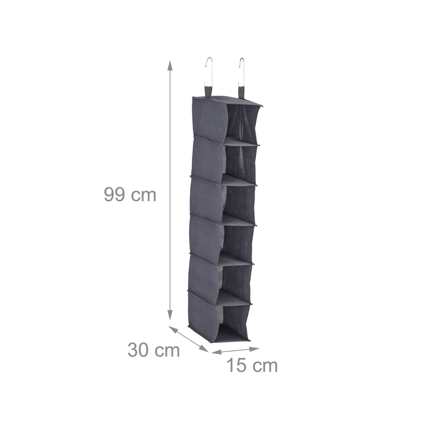 Hanging shelf wardrobe narrow