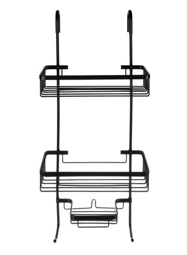 Hanging shower shelf - black