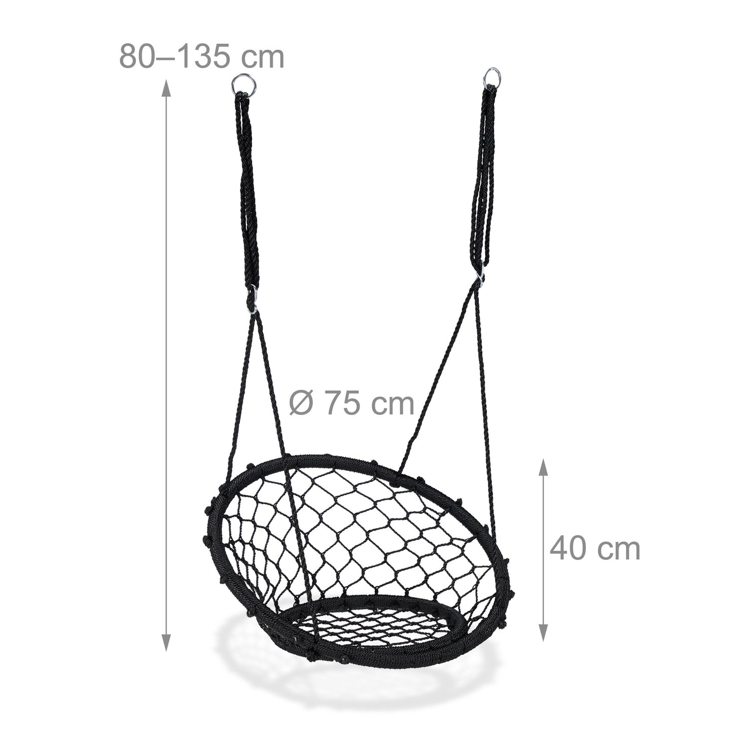 Hanging swing black