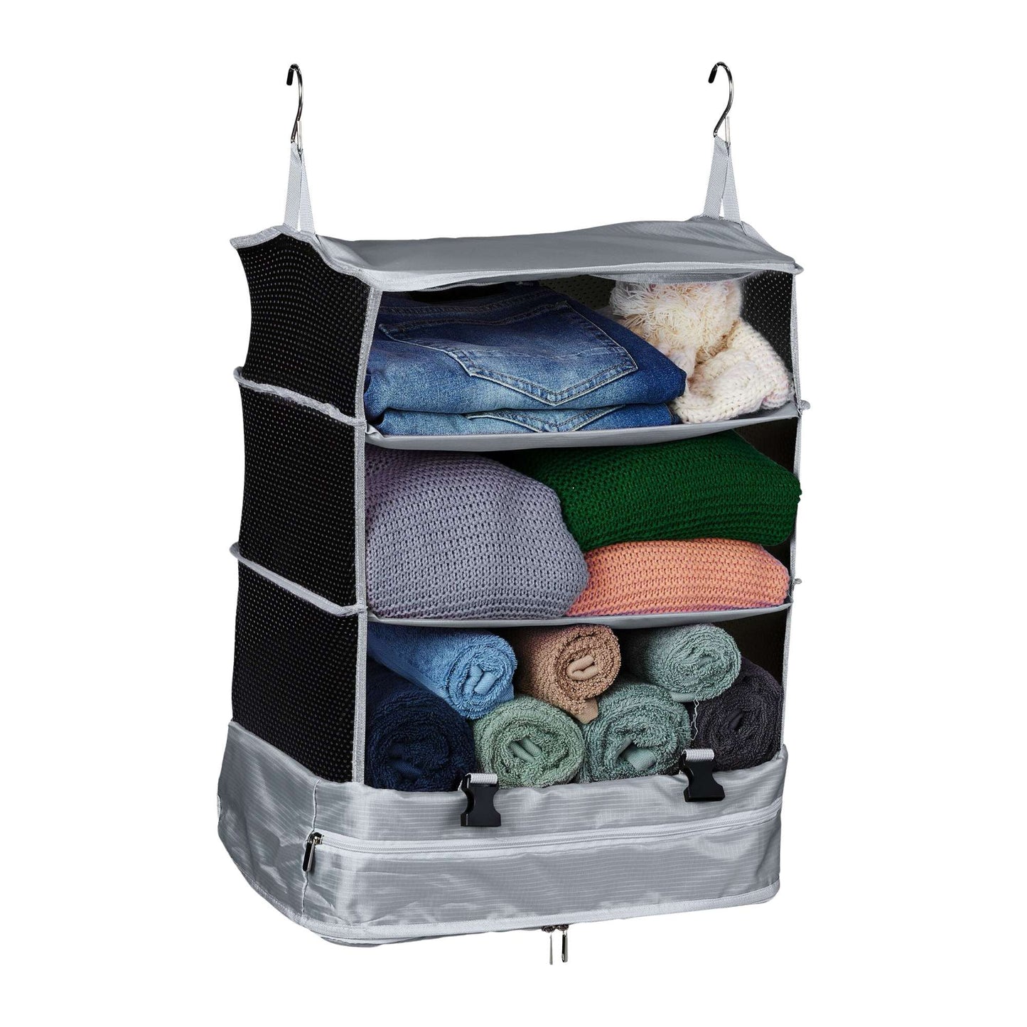 Hanging travel organizer 4 compartments
