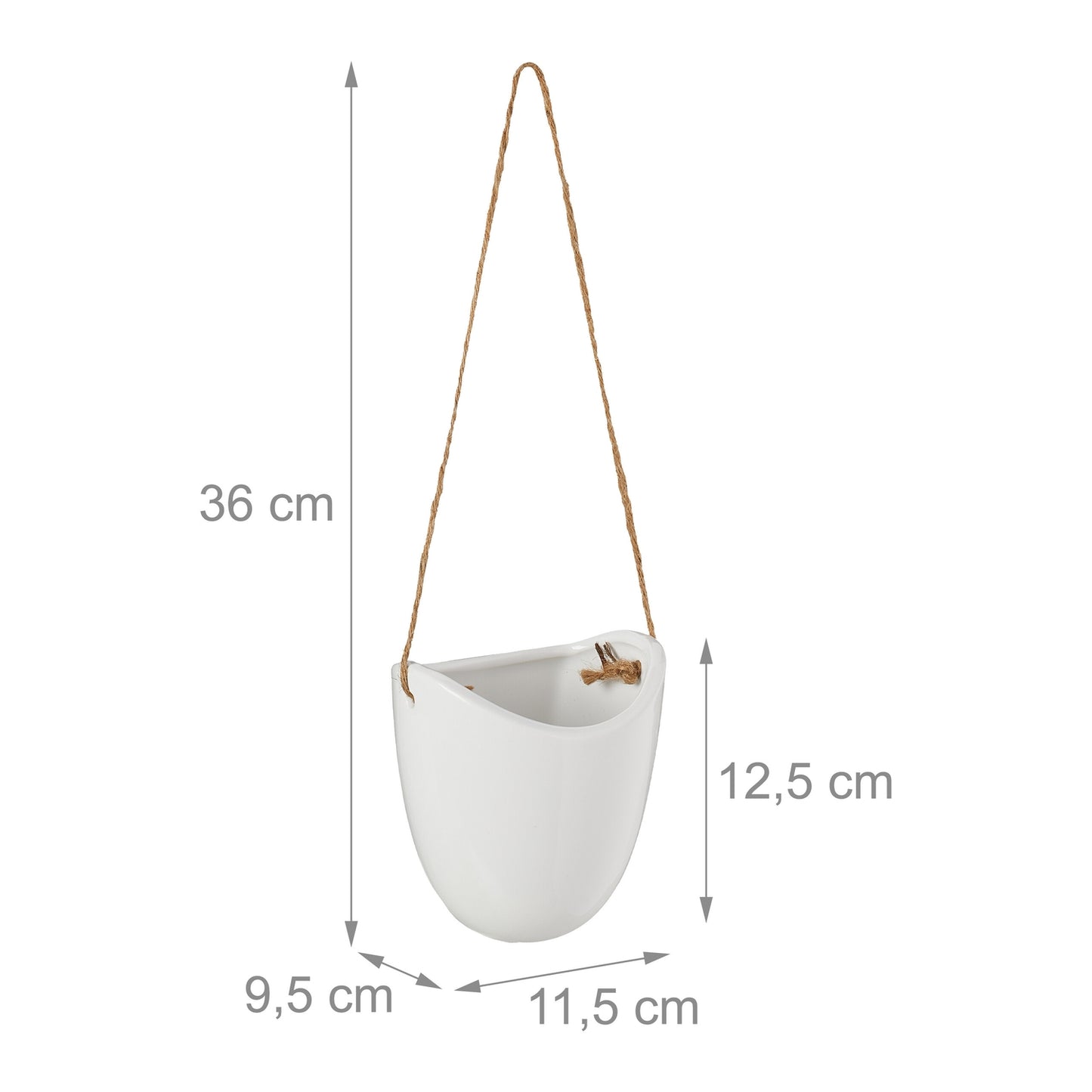 Hanging wall vase - set of 3