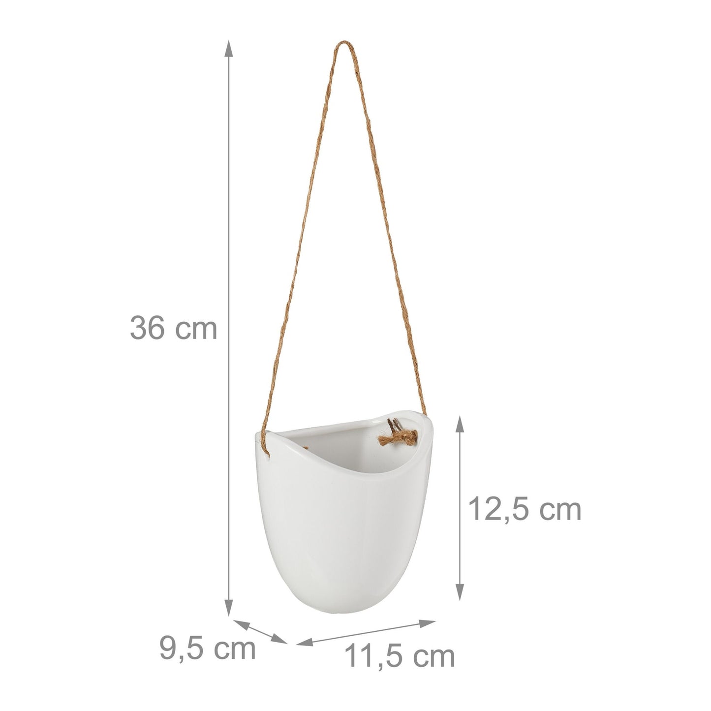 Hanging wall vase - set of 3