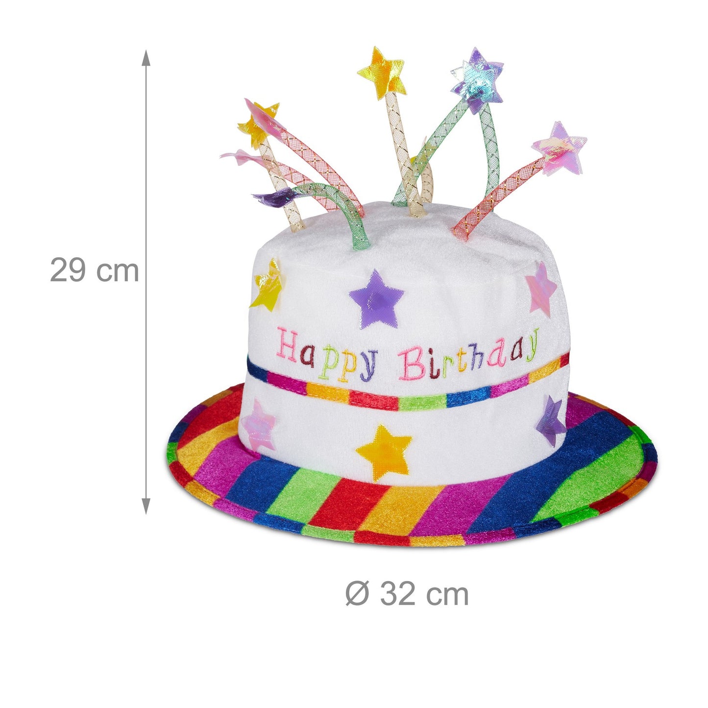 Happy birthday hat cake