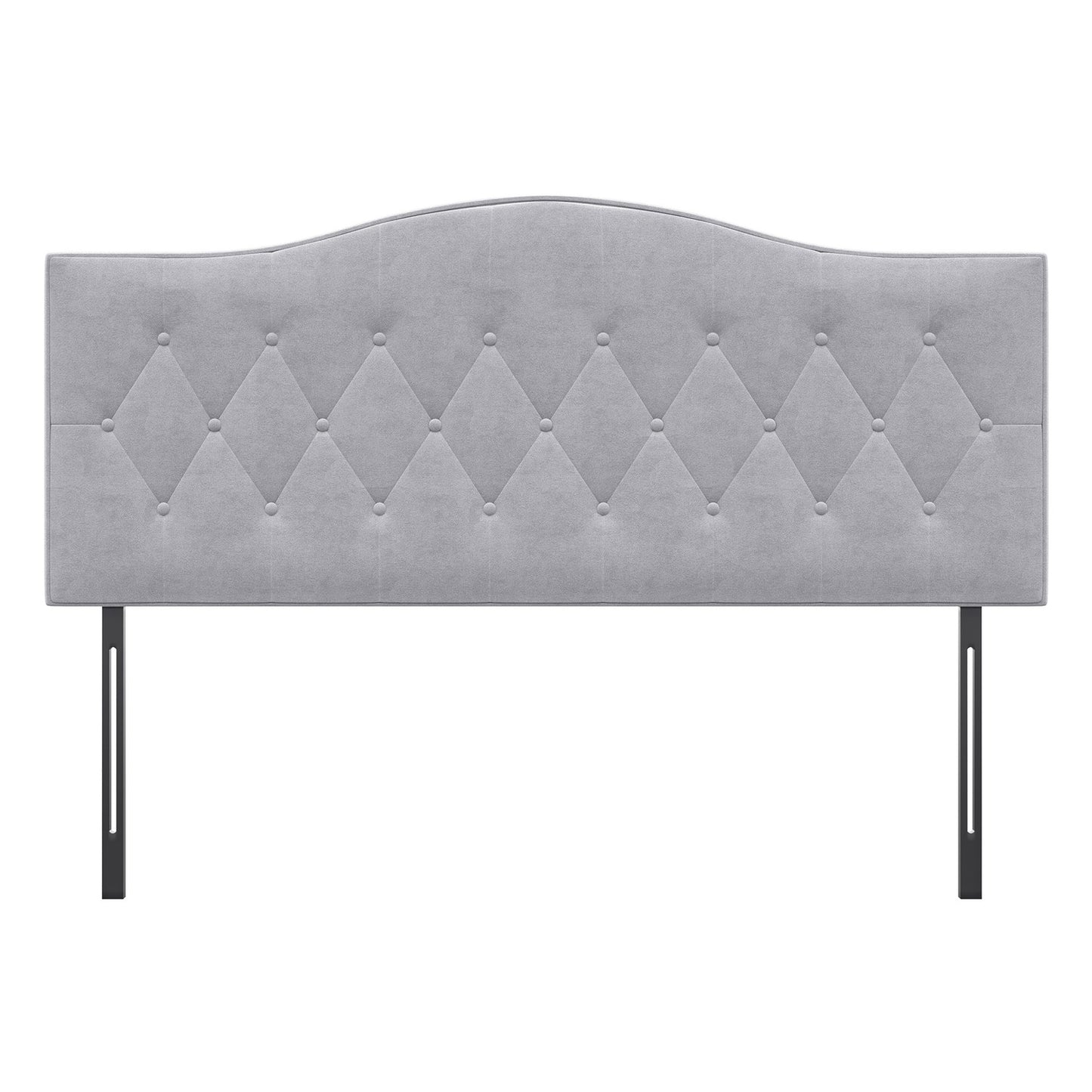Gray padded headboard - Modern design, 185x134 Cm