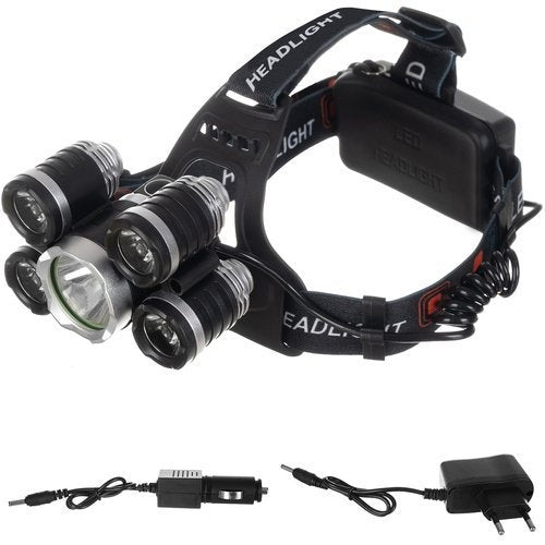 Headlamp 5 x LED T6 CREE