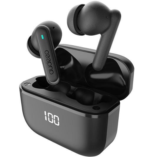 Headphones In-Ear ANC ENC LED Aeropods Black