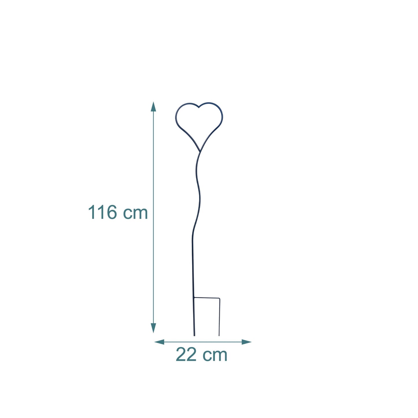 Heart-Shaped Garden Trellis Set for Climbing Plants