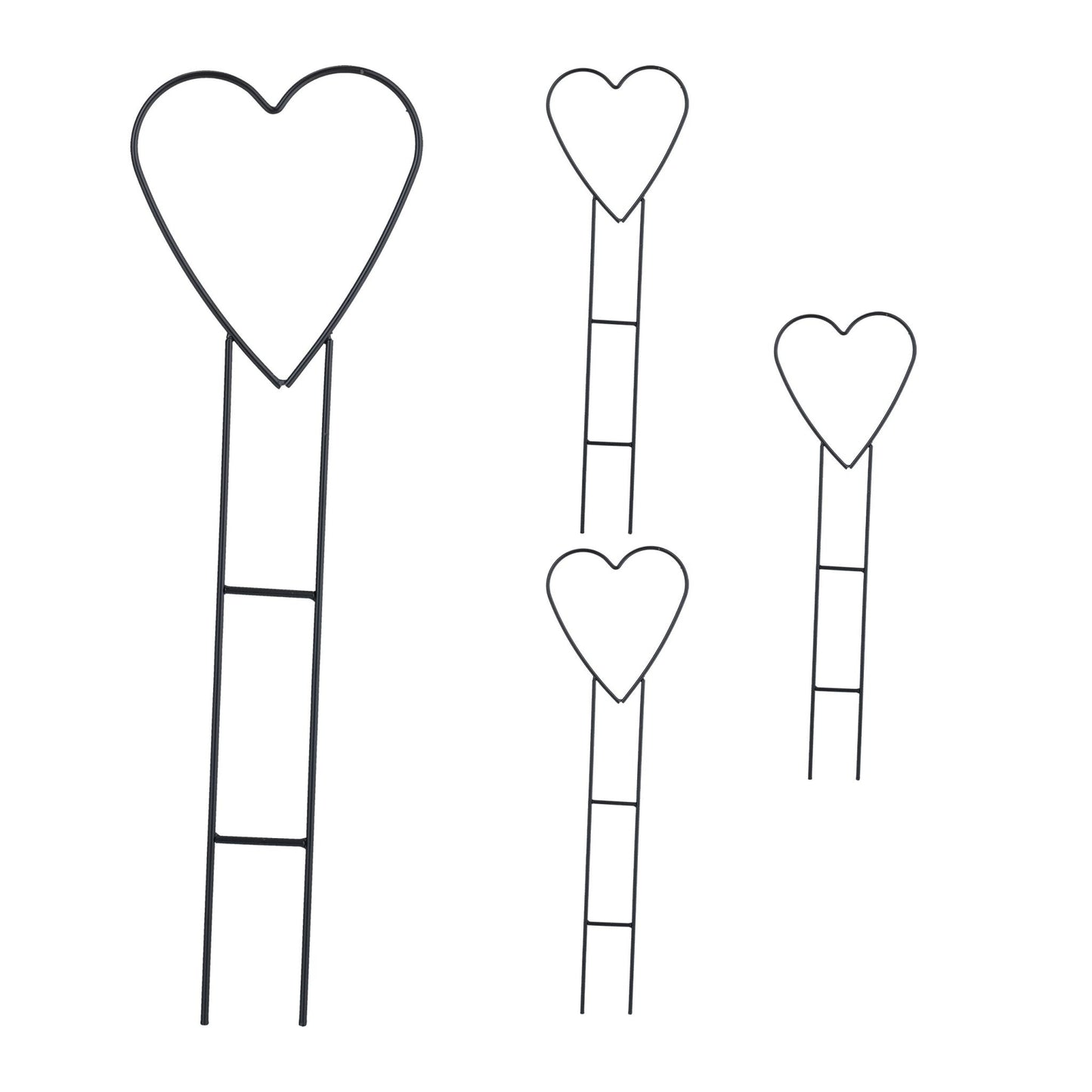 Heart climbing supports in a set of 4
