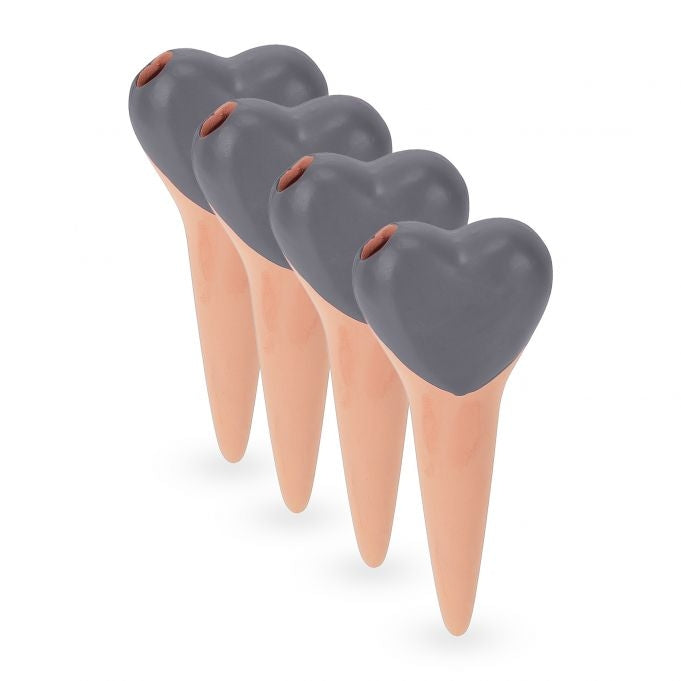 Heart of clay cone - 4 pcs