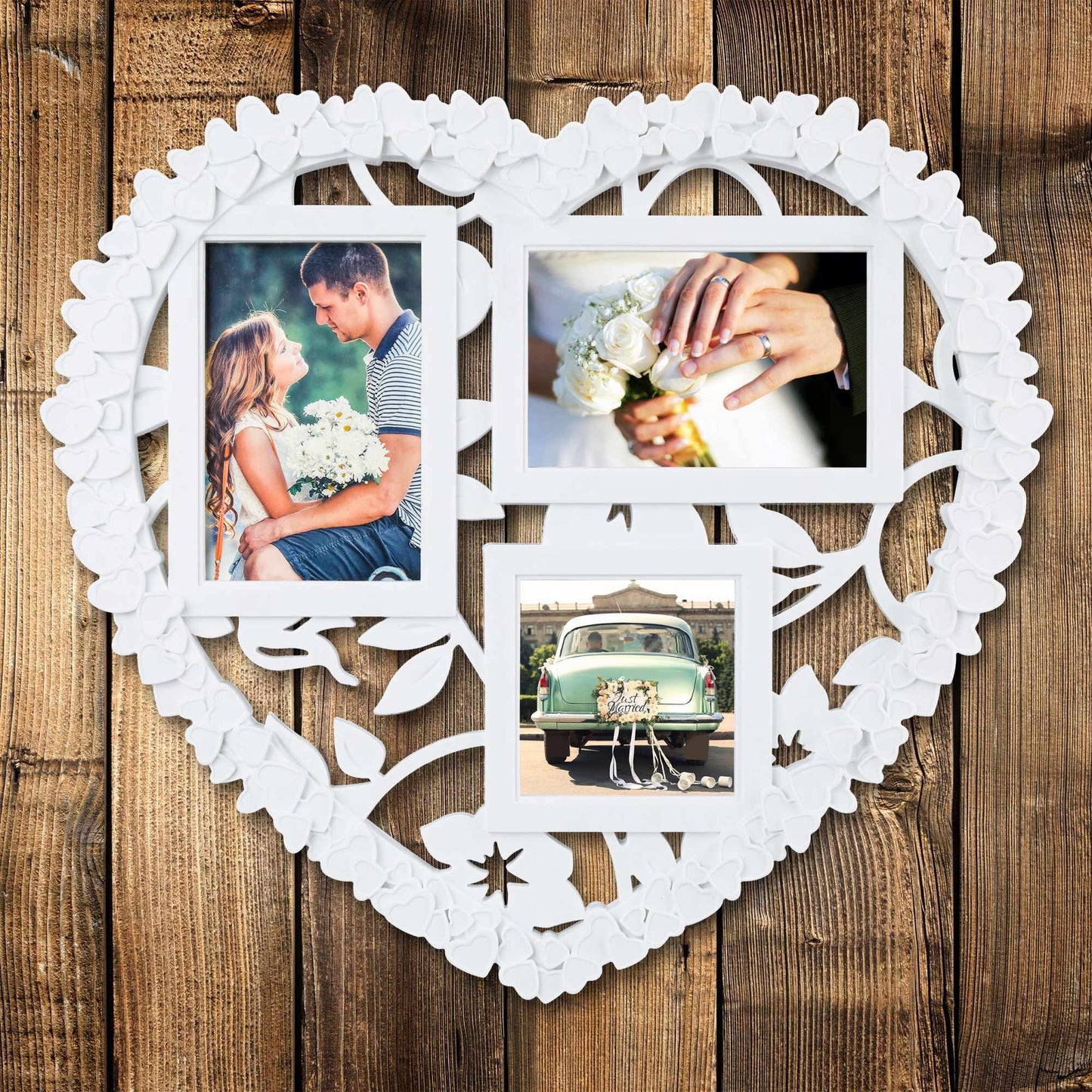 Heart shaped collage frame
