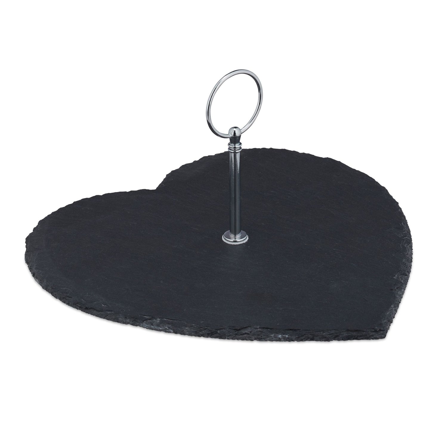 Heart-shaped slate plate