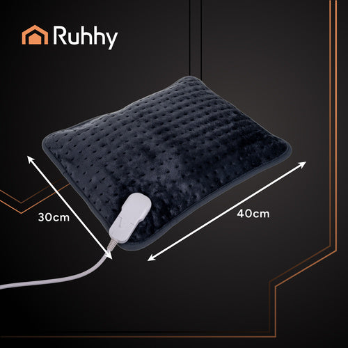 Heated Electric Pillow, 40x30 cm, 4 Temp Levels