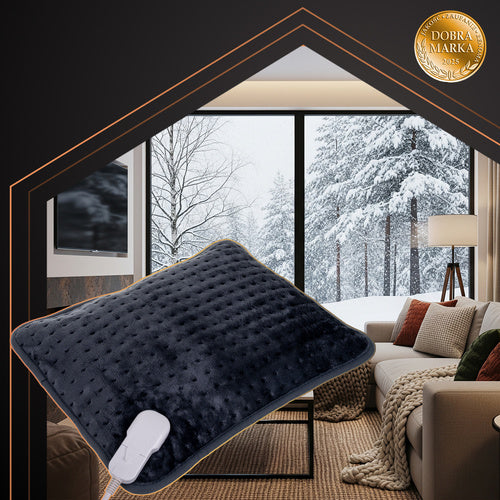 Heated Electric Pillow, 40x30 cm, 4 Temp Levels