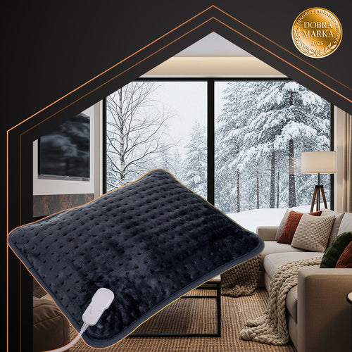 Heated Electric Pillow, 60x38 cm, 4 Temp Levels