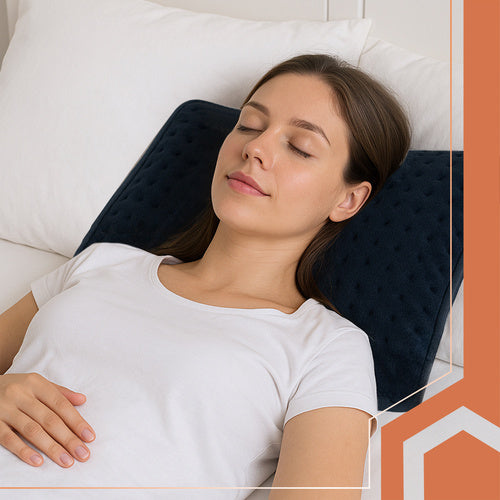 Heated Electric Pillow, 60x38 cm, 4 Temp Levels