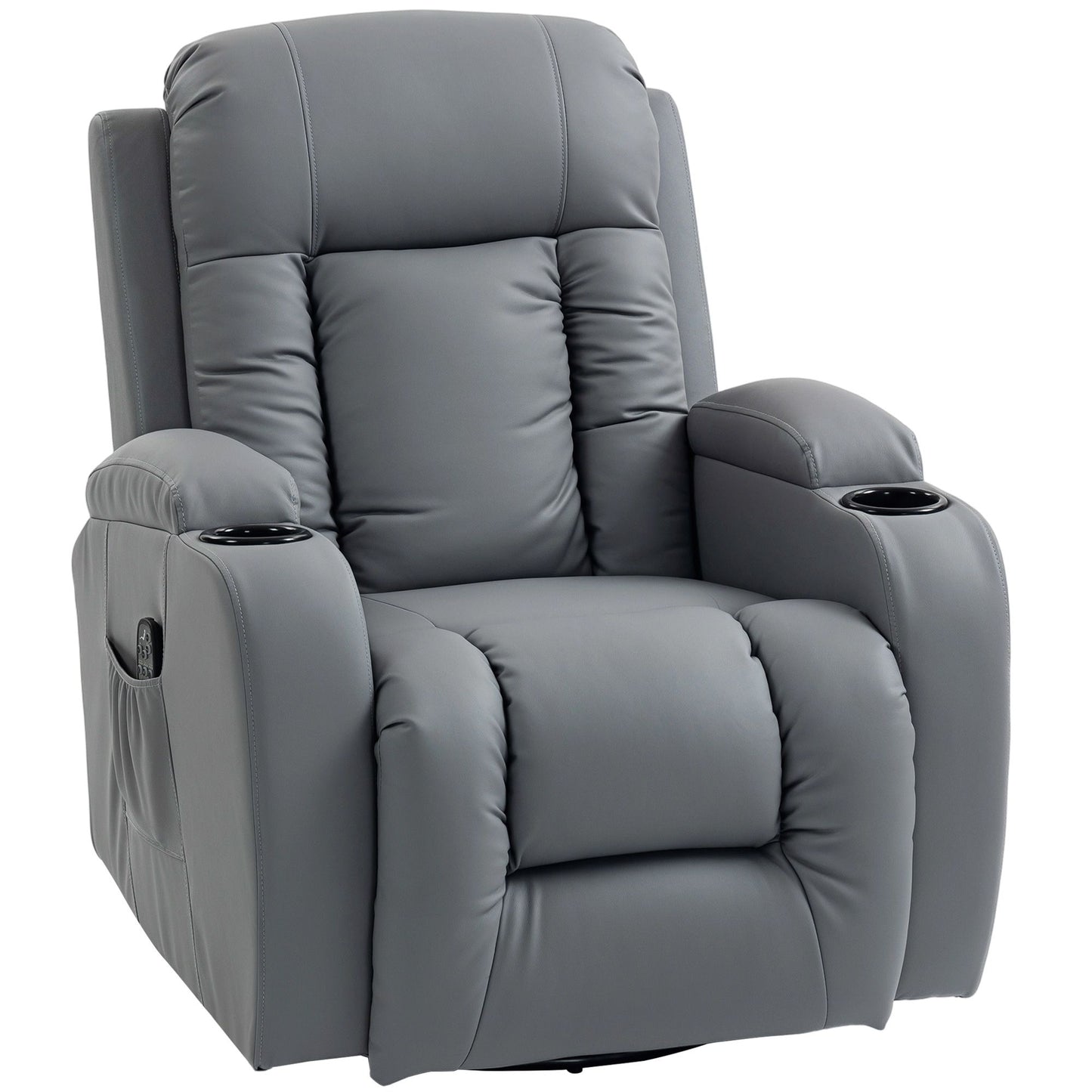 Heated Massage Recliner Chair with Swivel & Rocking