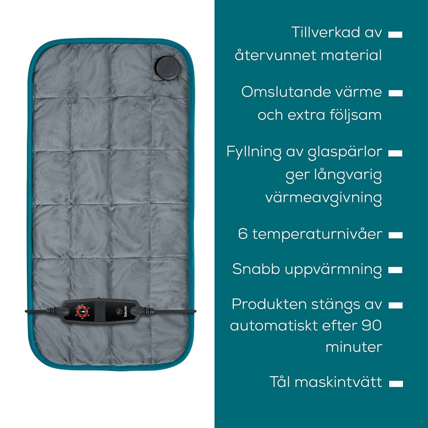 Heating Pad, Eco-Friendly, 145W, Green