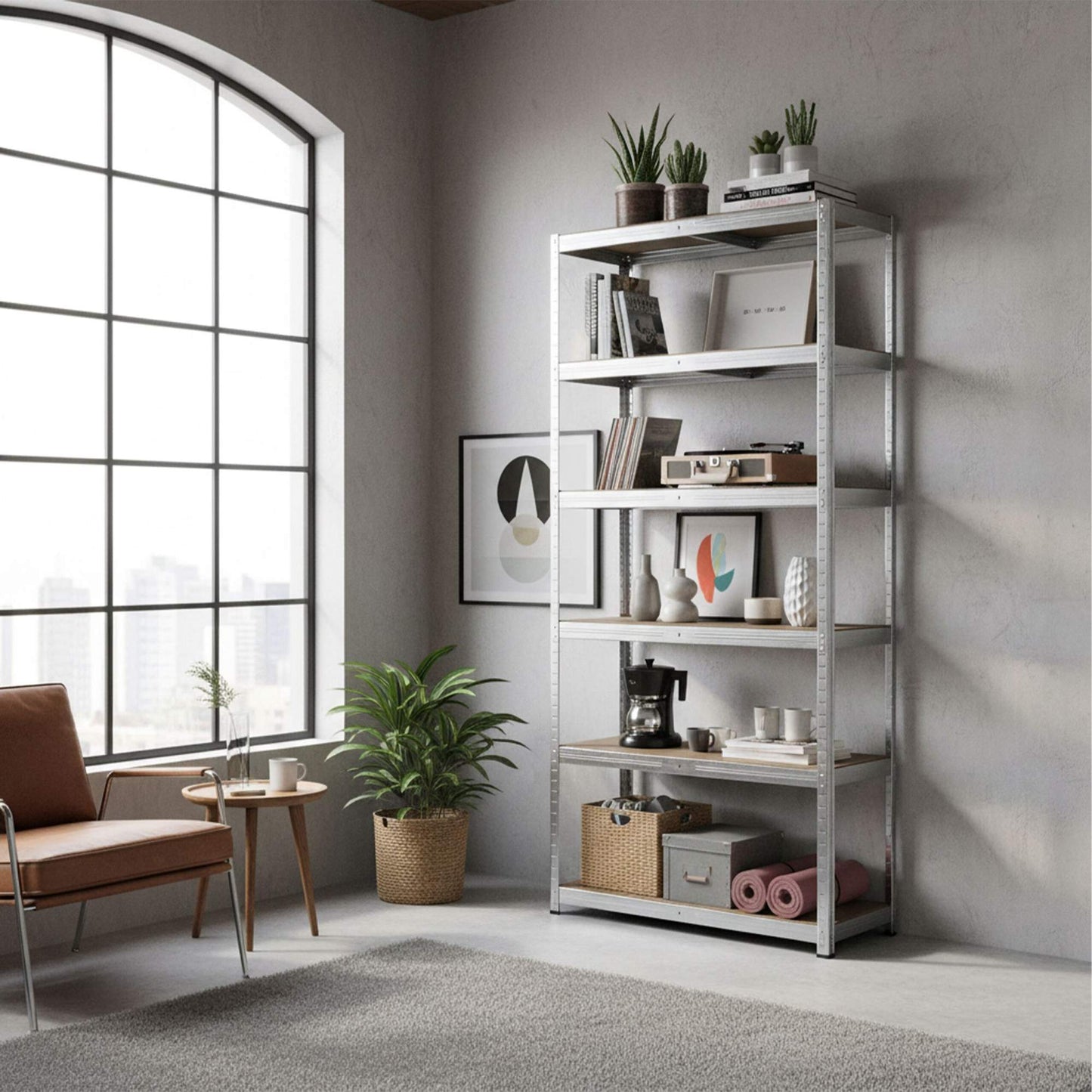 Heavy-Duty 5-Tier Steel Shelving Unit, 875 kg Capacity