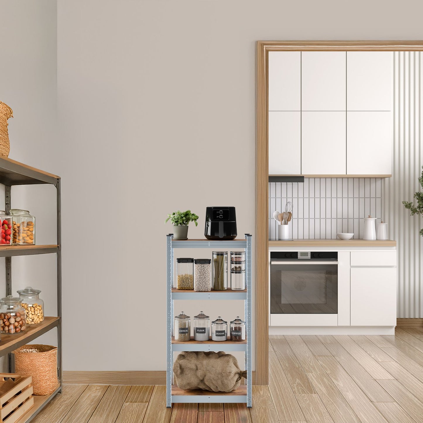 Heavy Duty Galvanised Metal Shelving Unit, Adjustable