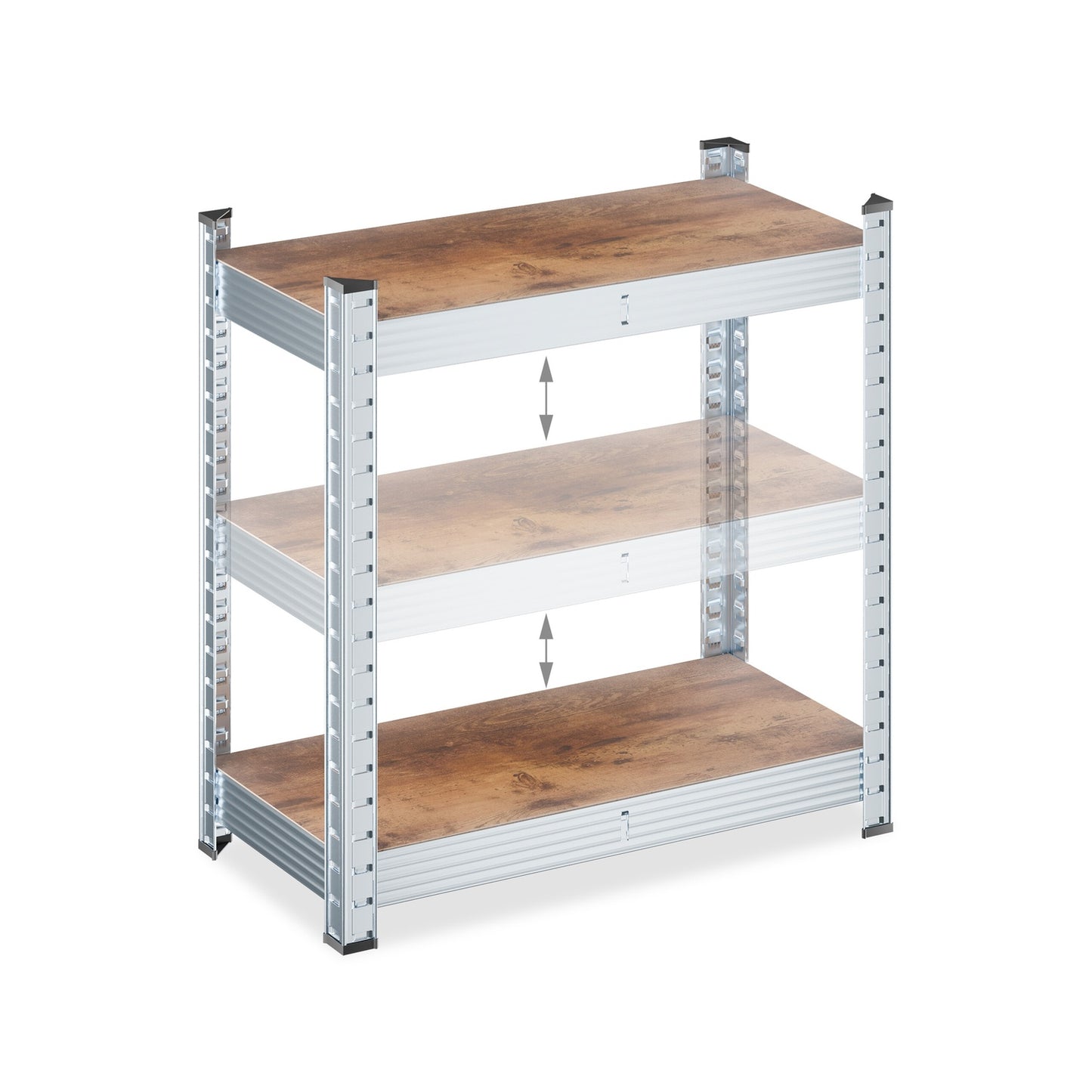 Heavy Duty Galvanised Metal Shelving Unit, Adjustable