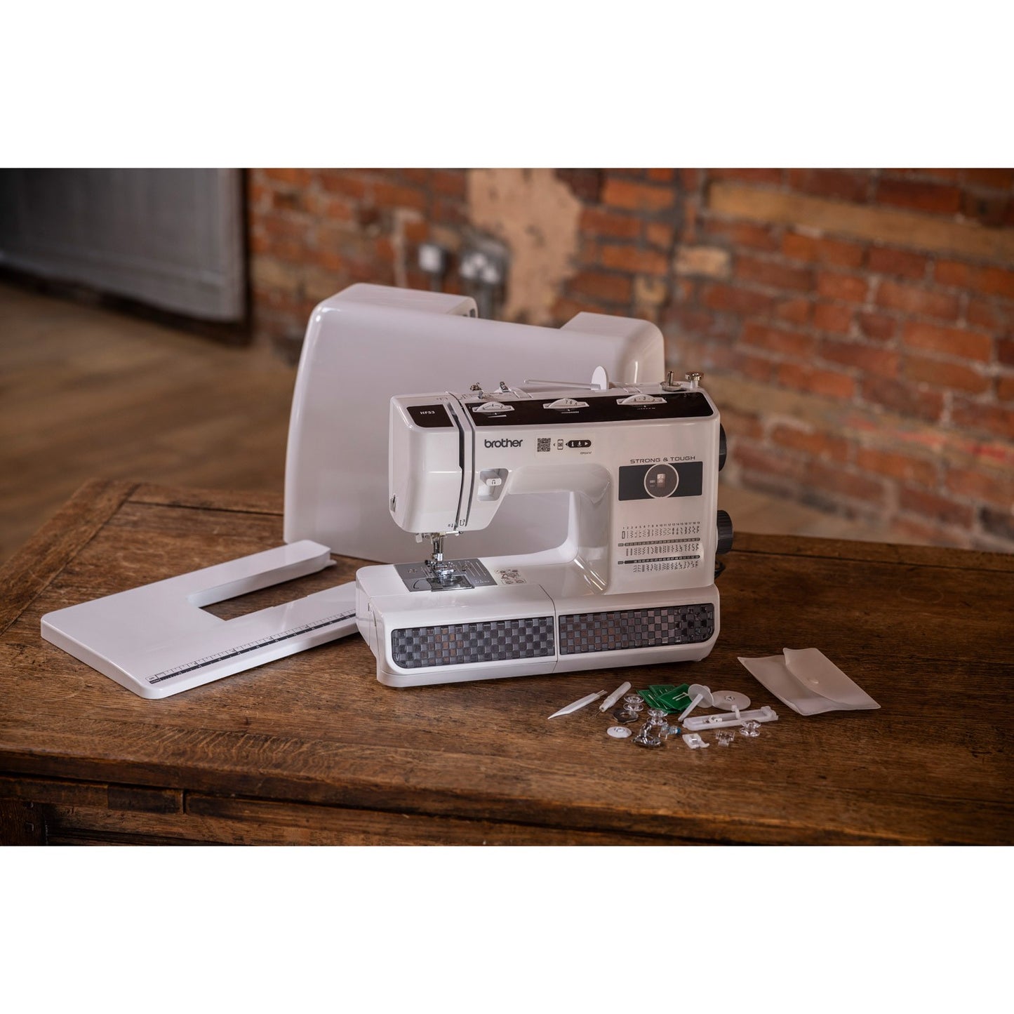 Heavy-Duty Sewing Machine with Extension Table, 53 Stitches