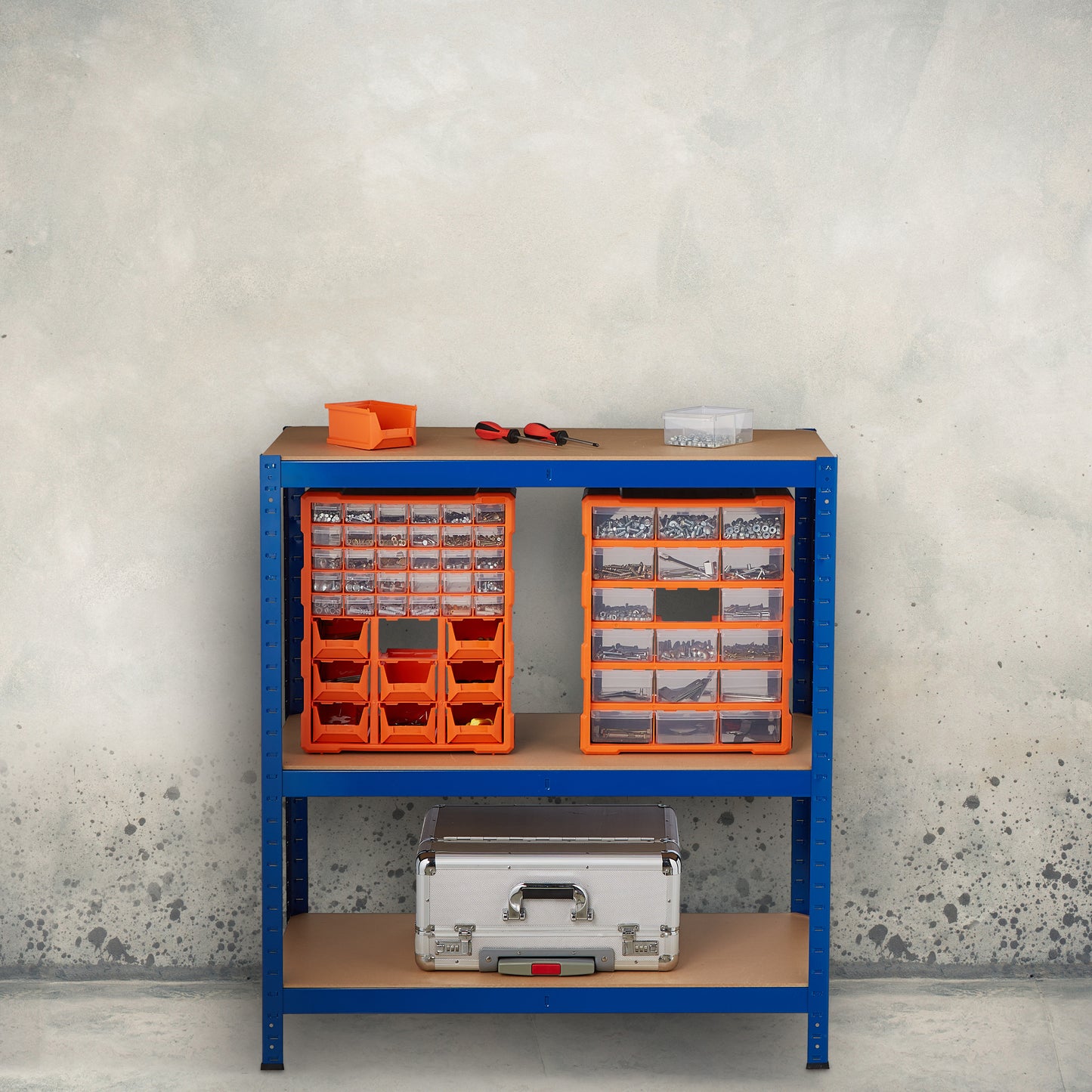 Heavy Duty Shelving Unit 220 cm Blue