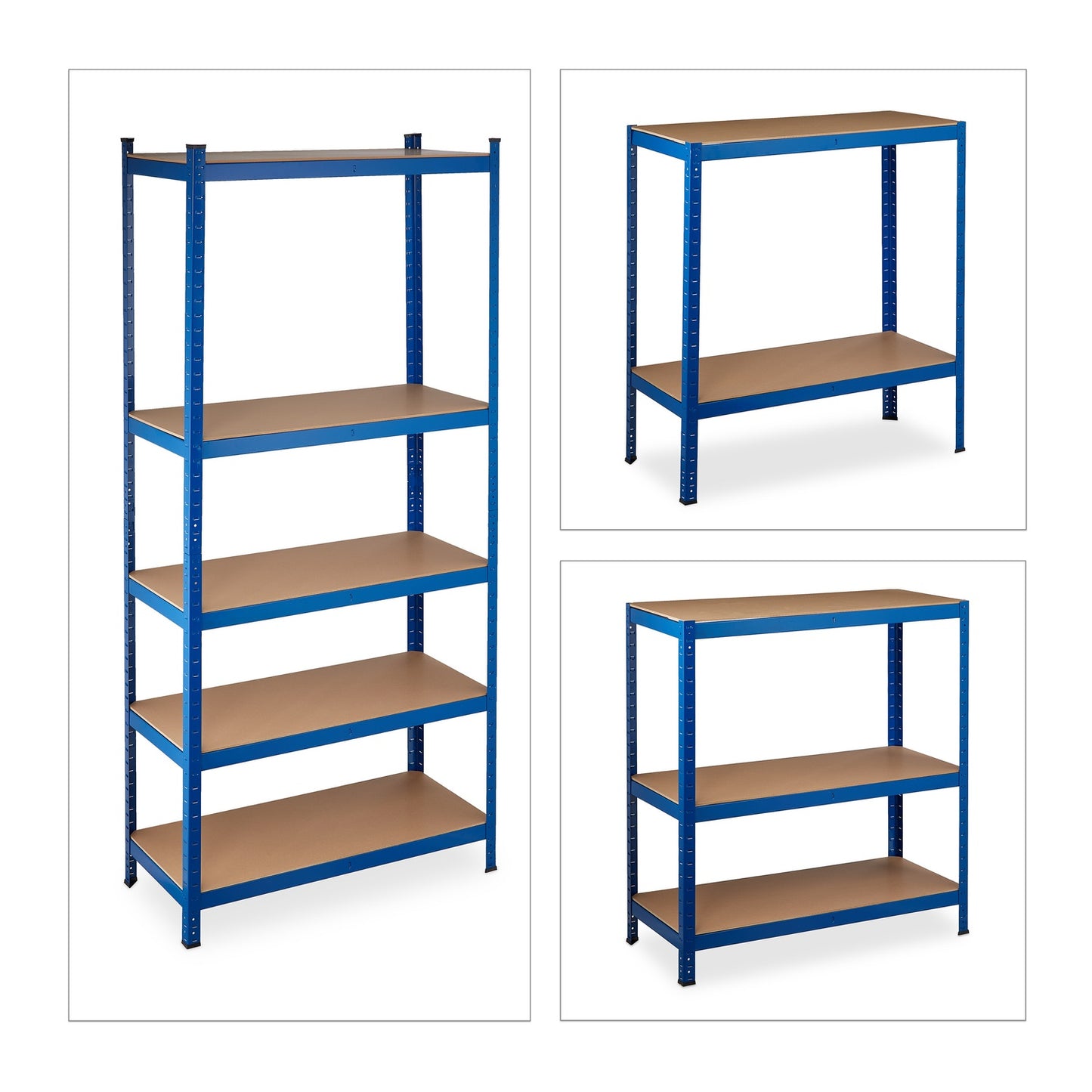 Heavy Duty Shelving Unit 220 cm Blue