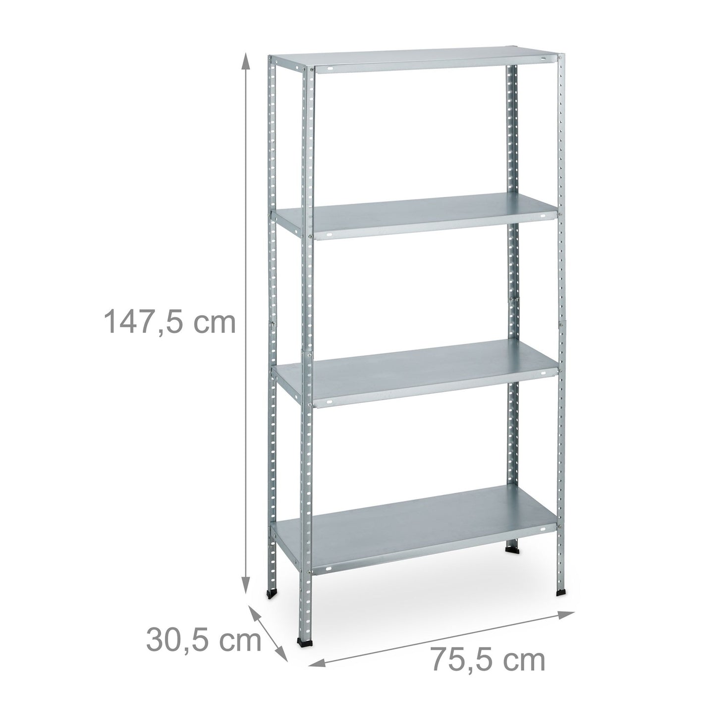 Heavy Duty Steel Shelving Unit, Set of 2, Adjustable