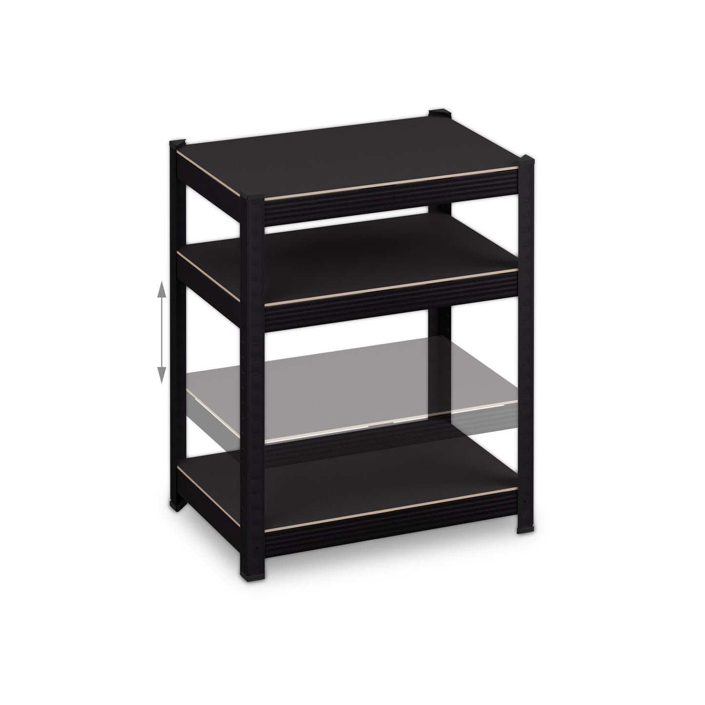 Heavy load rack with 5 levels