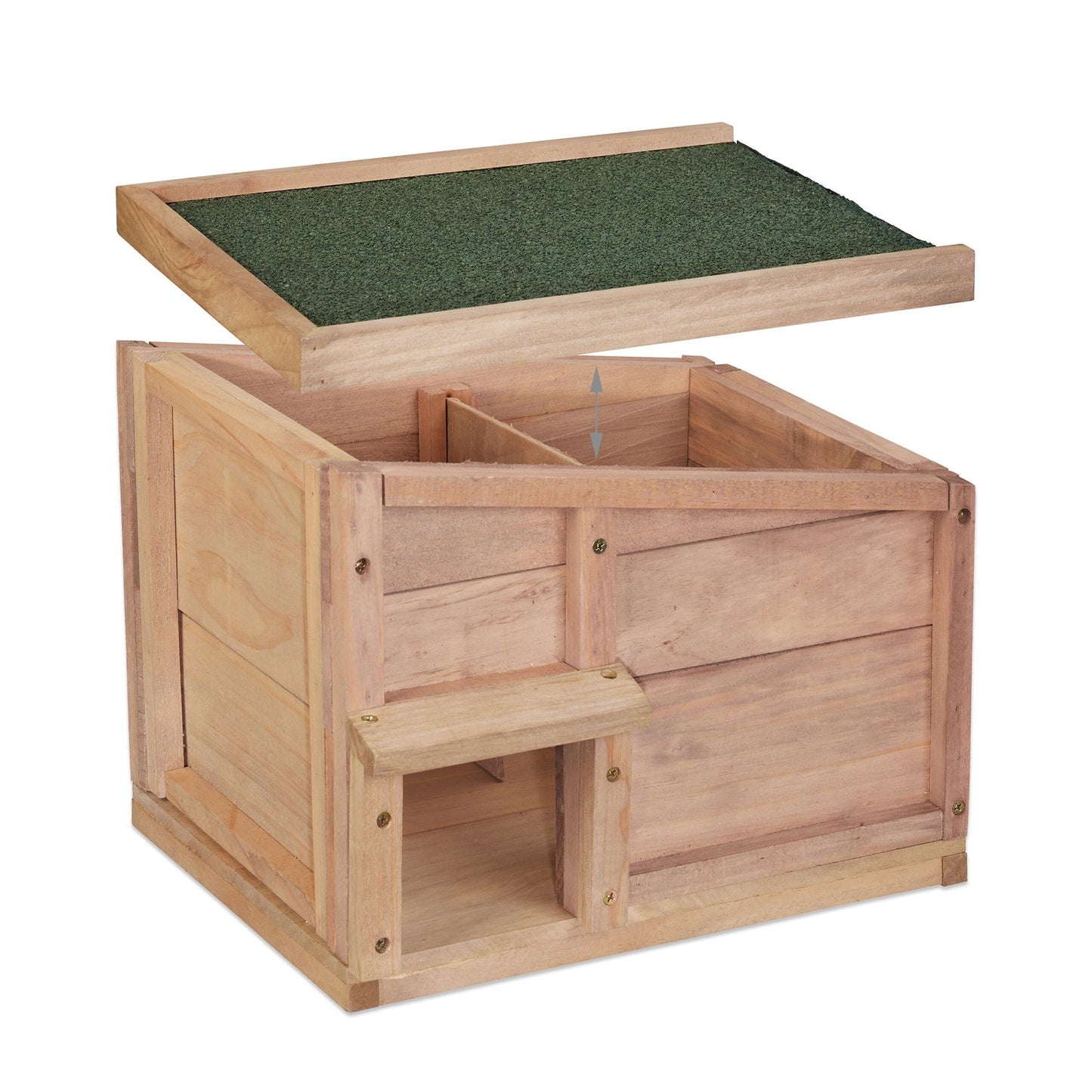Hedgehog house with floor
