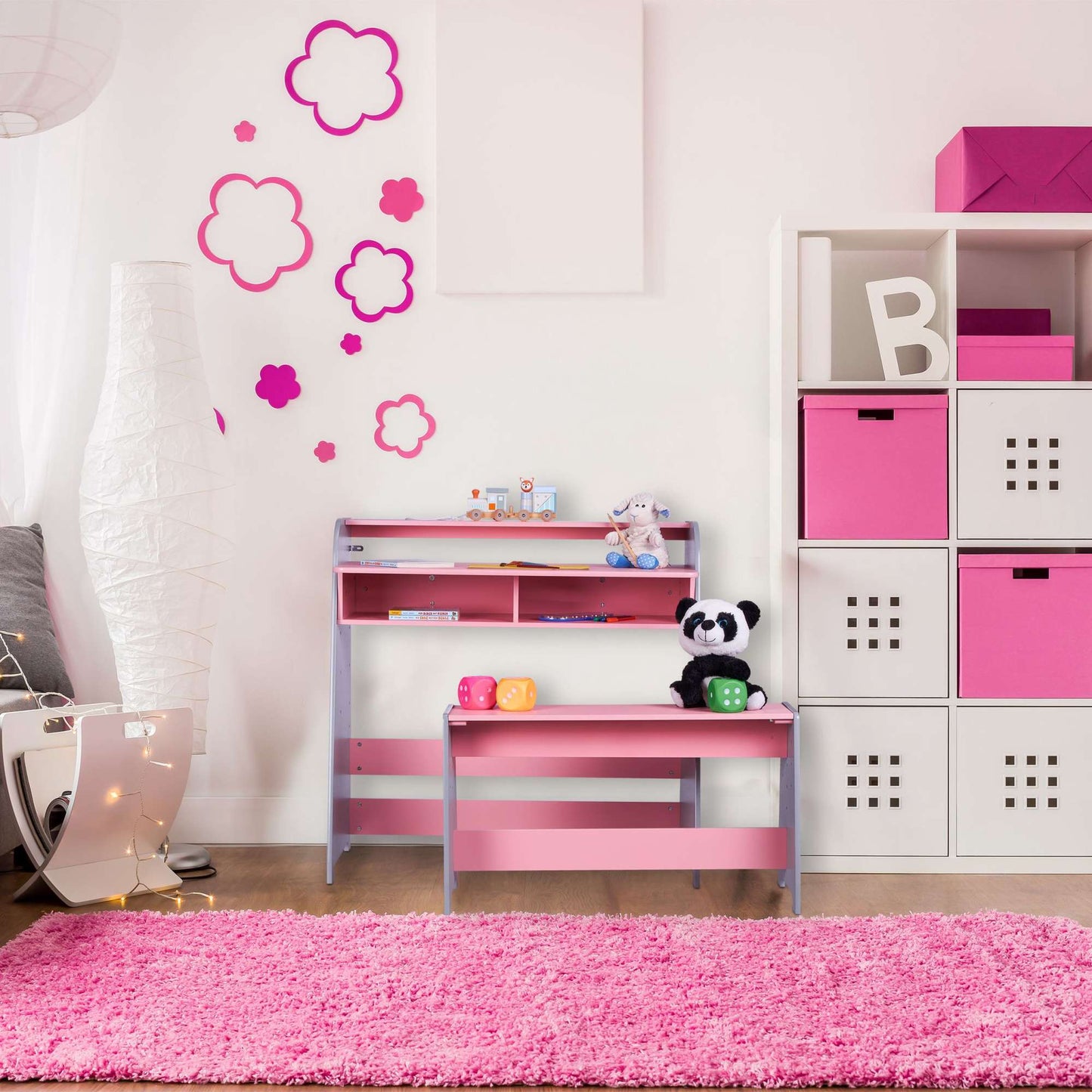 Height Adjustable Table & Bench for Kids