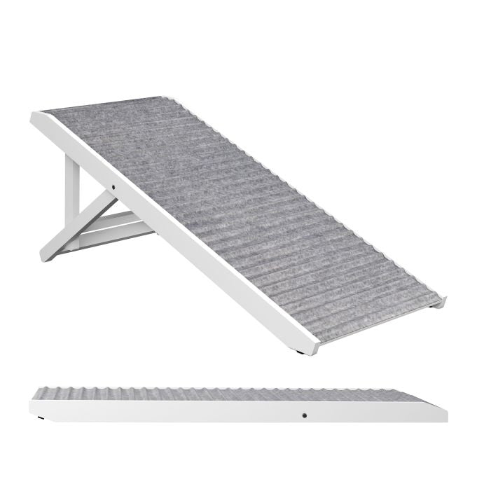 Height adjustable dog ramp