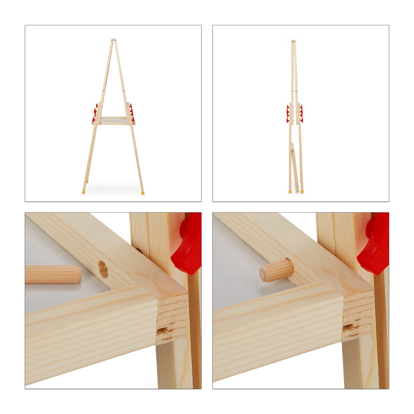Height-adjustable drawing stand for children