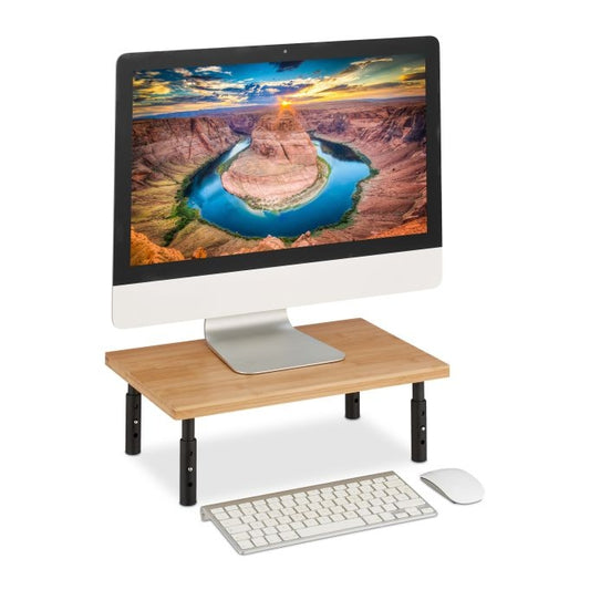 Height adjustable monitor stand