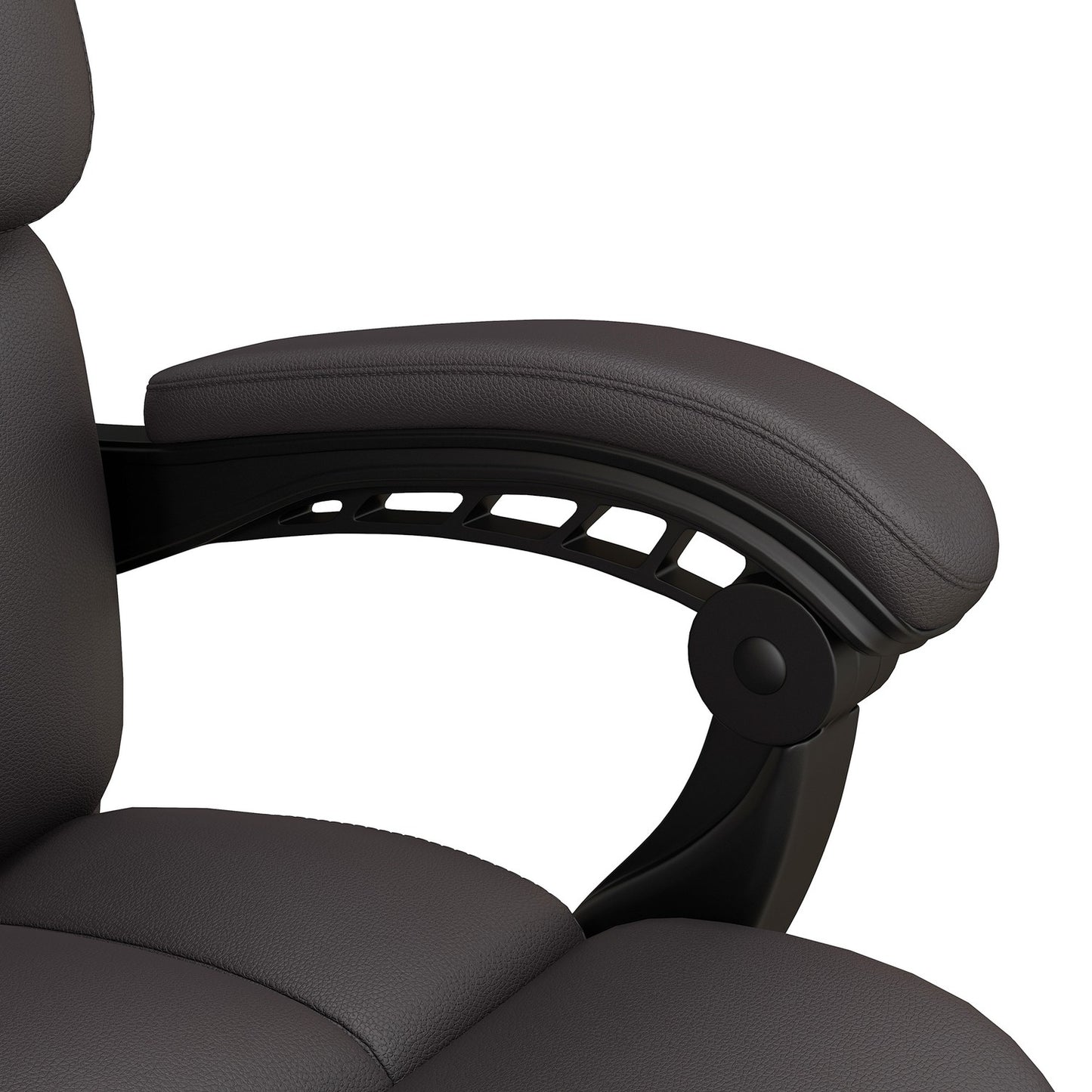 Ergonomic brown office chair with massage, 120 kg capacity