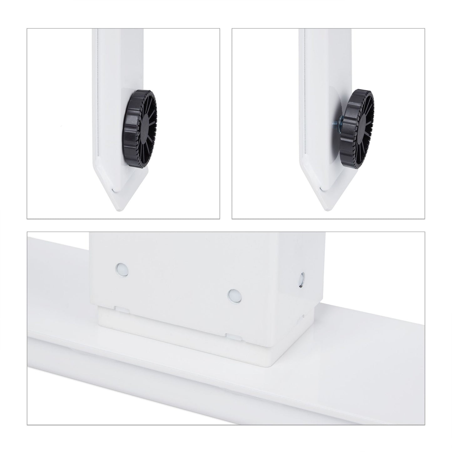 Height adjustable table frame