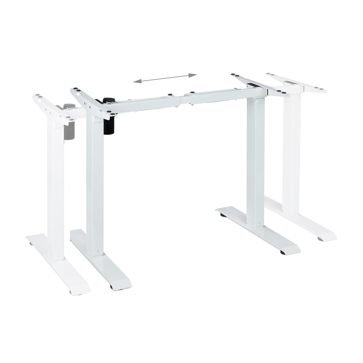 Height adjustable table frame