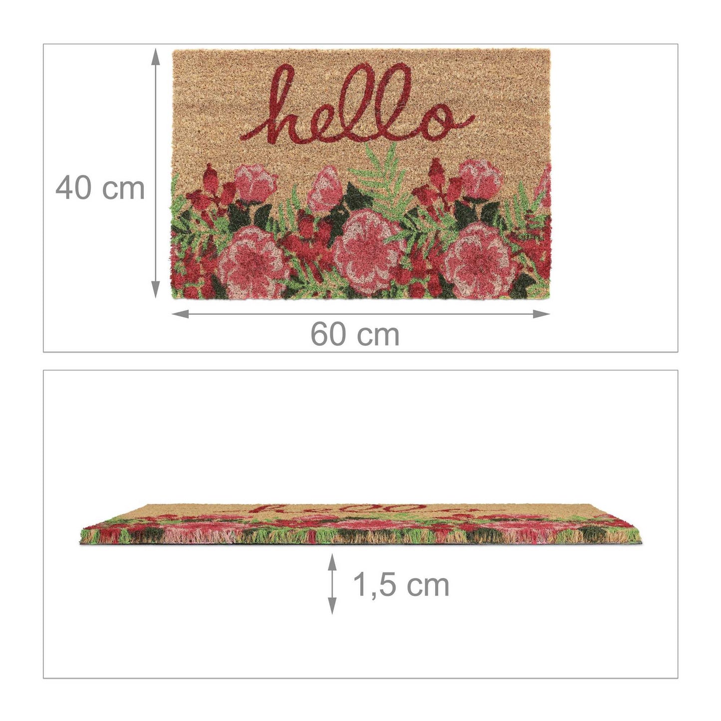Hello coconut doormat
