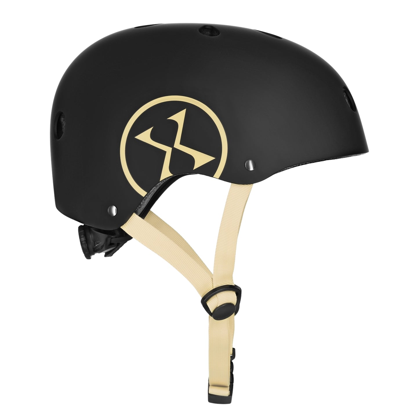 Helmet Black-Beige, Size M (55-58cm)