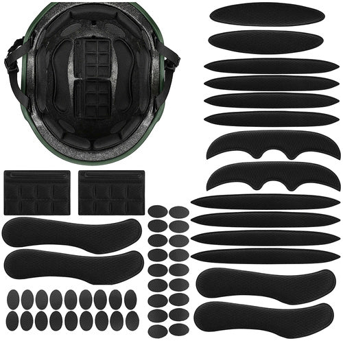 Helmet Inserts 54 Pcs - EVA Foam, Self-Adhesive, Velcro