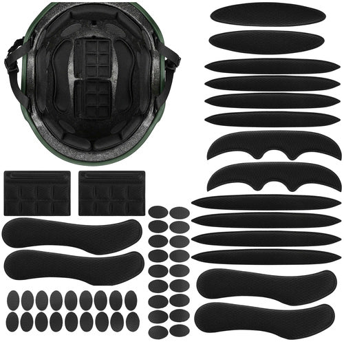 Helmet Inserts 54 Pcs - EVA Foam, Self-Adhesive, Velcro