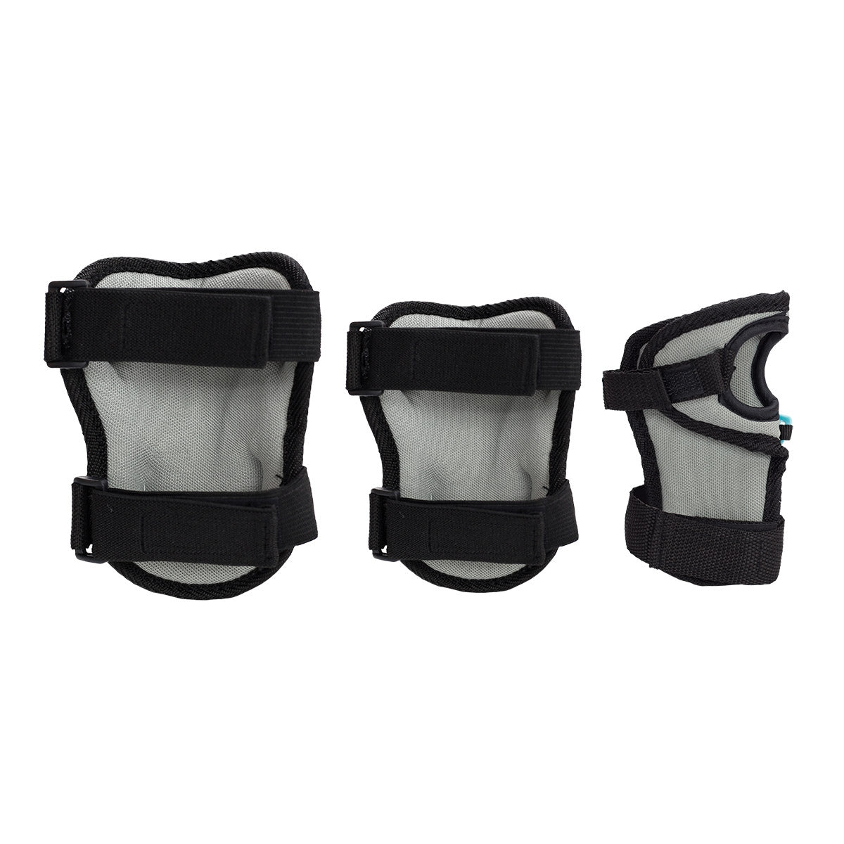 Helmet and Pads Set, Size M, Gray-Blue