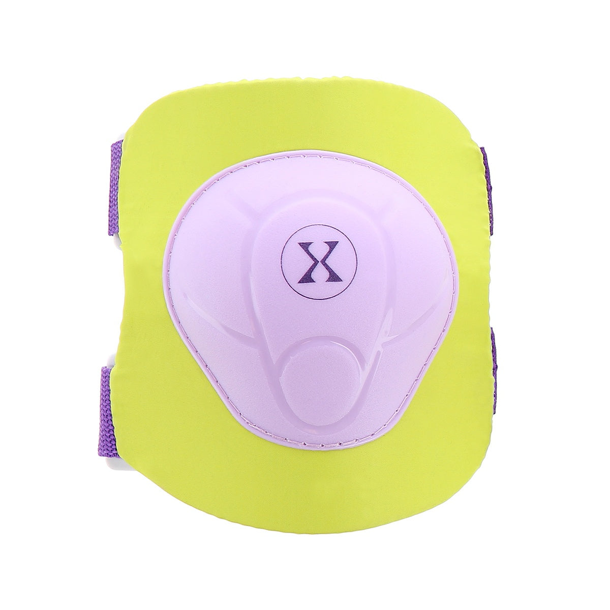 Helmet and Pads Set, Size M, Purple-Lime