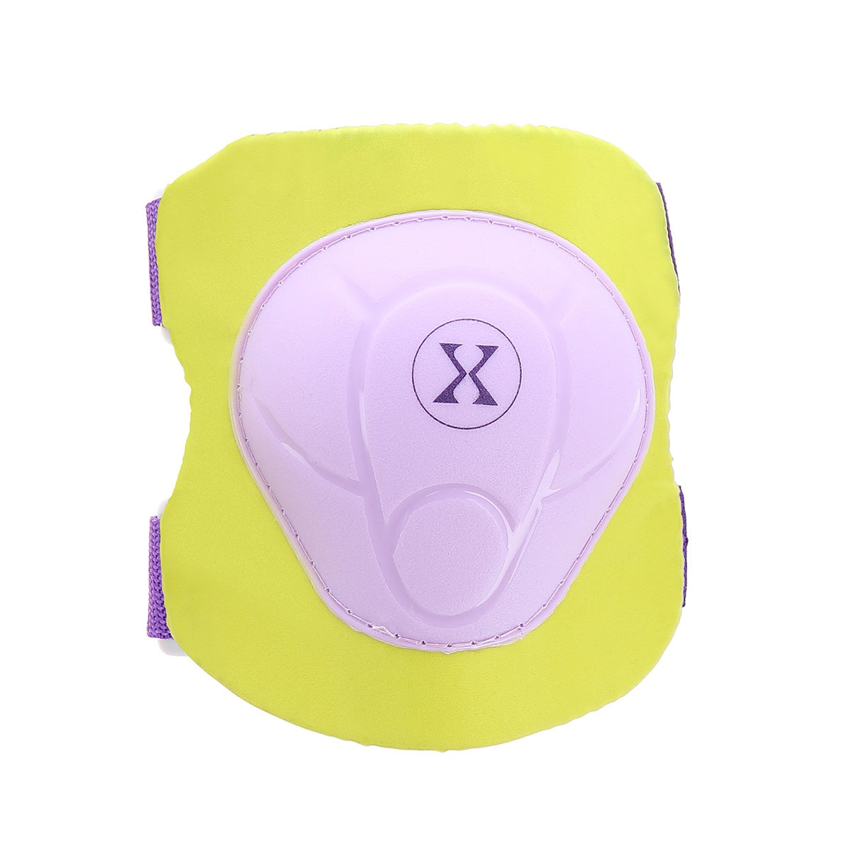 Helmet and Pads Set, Size M, Purple-Lime