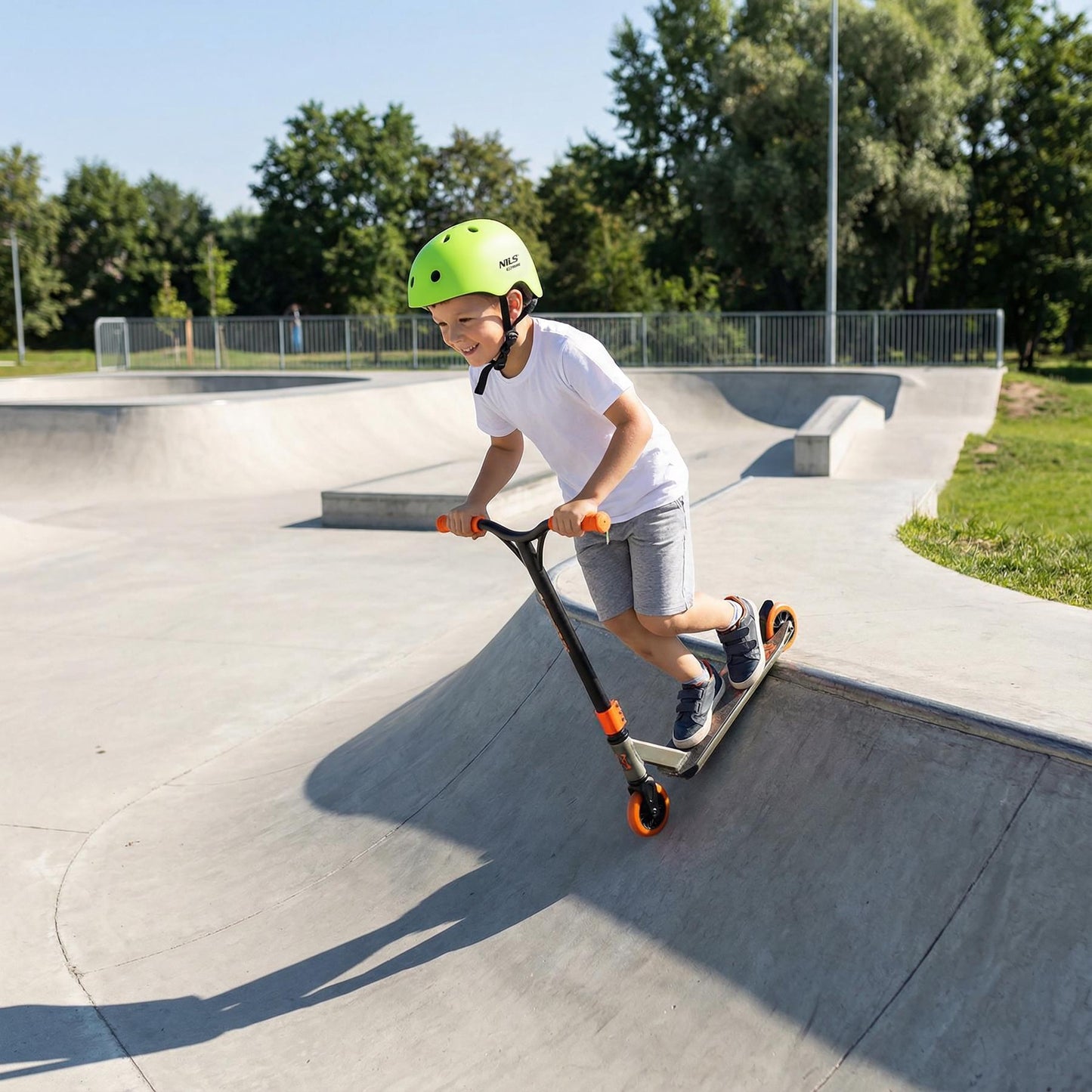 Helmet for Skating, Green, XS (48-52cm), In-Mold Tech