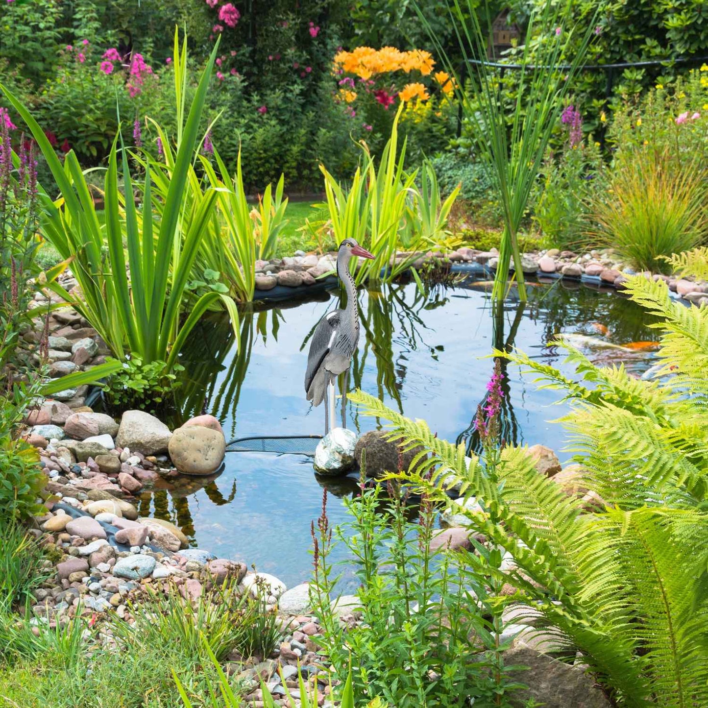 Heron garden figure set of 2