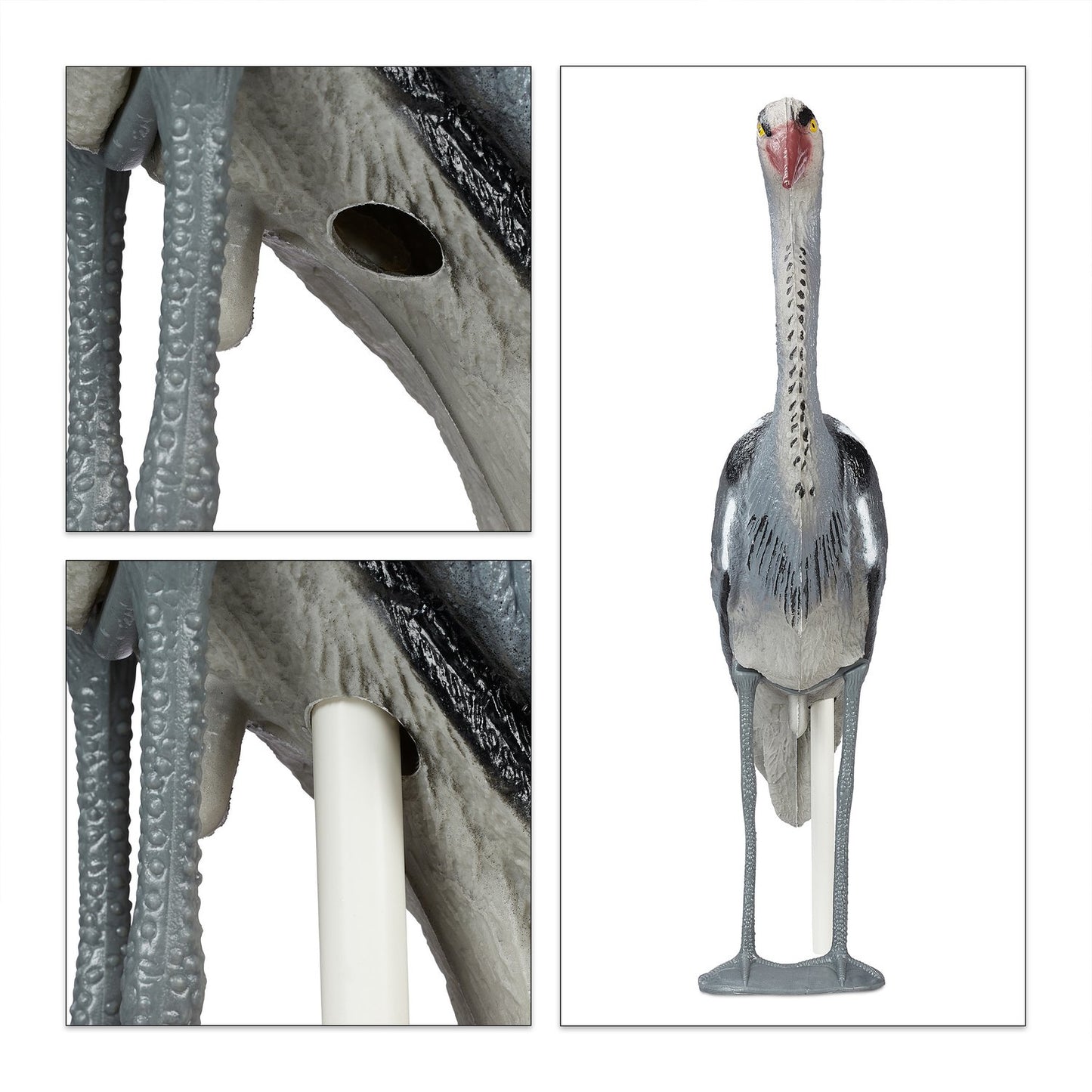 Heron garden figure set of 2
