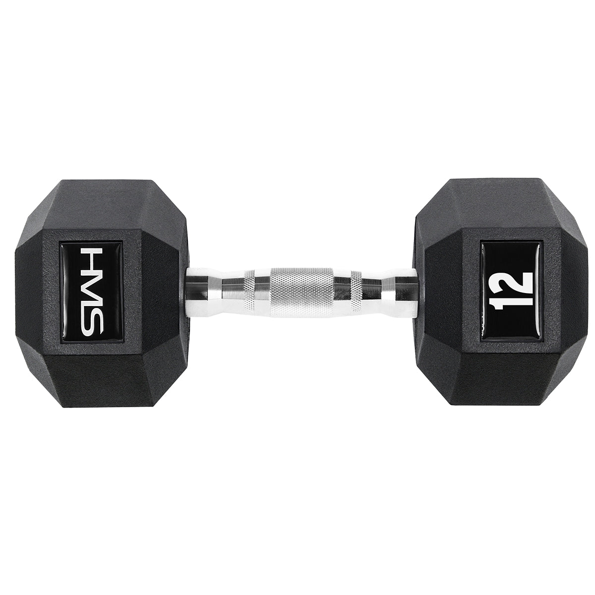 Hex Dumbbell 12 kg – Rubber Coated, Anti-Roll Design